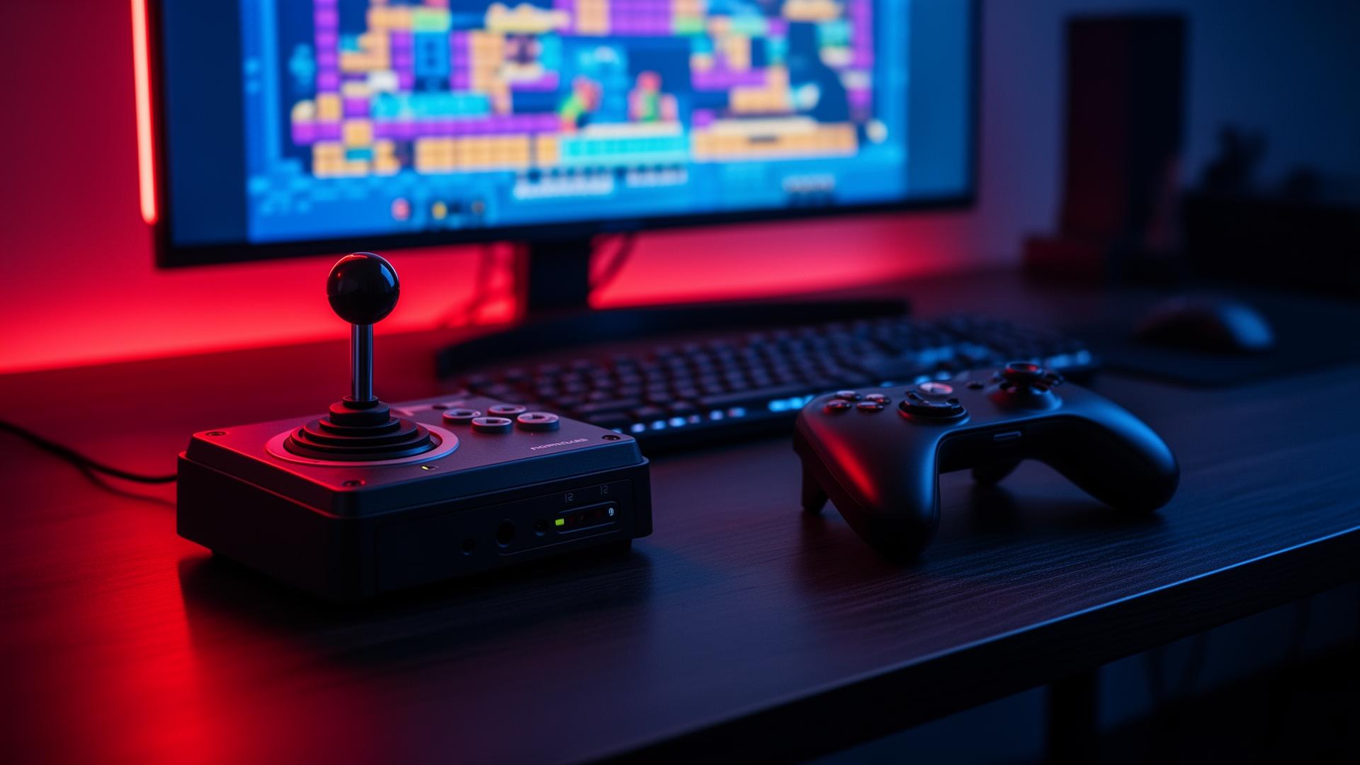 Setup gamer com GPBOX sistema multijogos